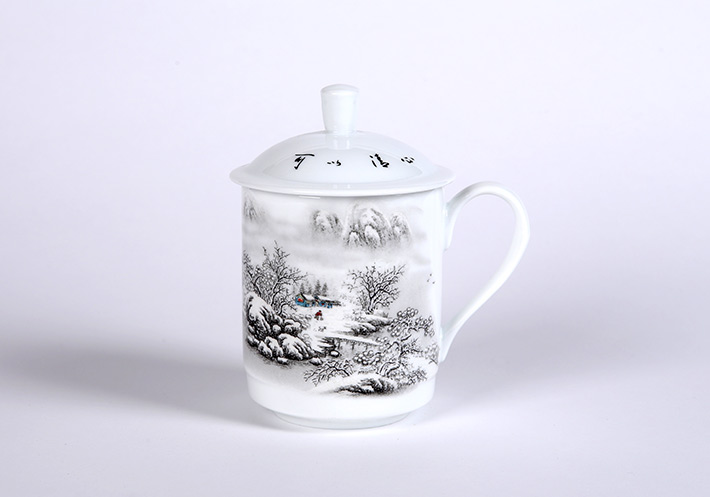 中号雪景茶杯